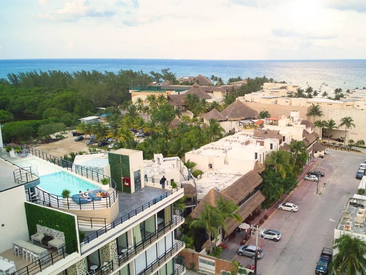 アパート Beautiful Studio With Ocean View From The Rooftop プレヤデルカーメン メキシコ